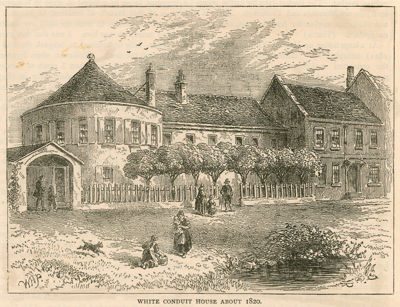 White Conduit House, Pentonville, London, 1820 körül alkotó: English School