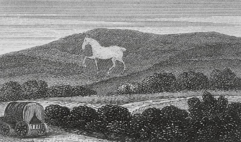 White Horse Vale, Berkshire (metszet) alkotó: English School