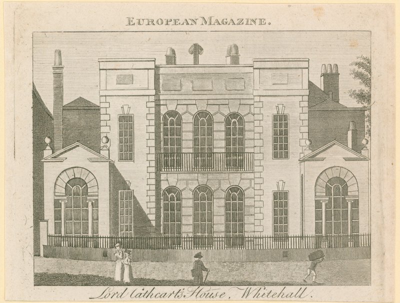 Whitehall Court or Yard, Vanbrugh House, 1898-ban lerombolták alkotó: English School