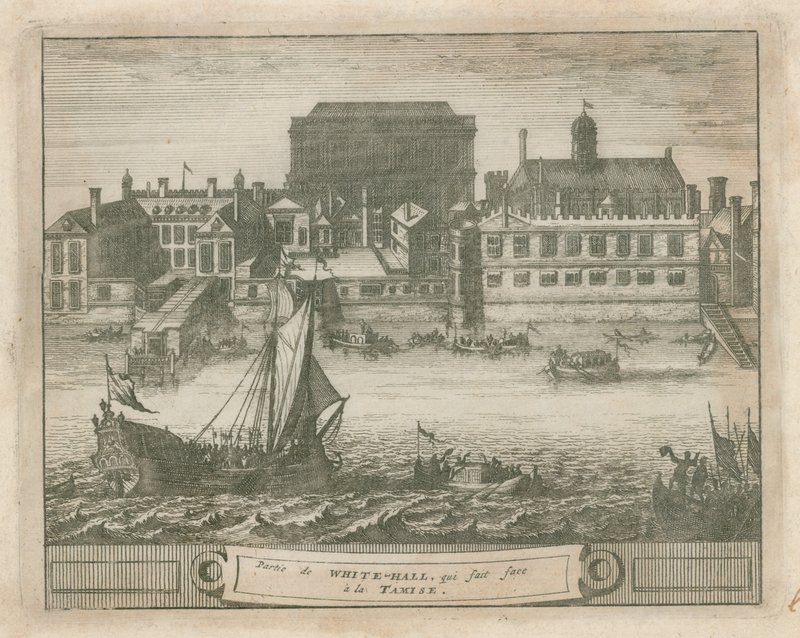 Whitehall a Temze folyótól alkotó: English School