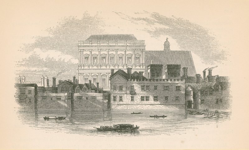 Whitehall a Temze folyótól alkotó: English School