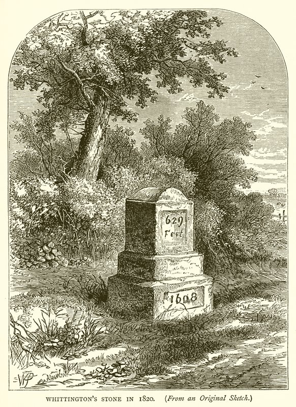Whittingtons Stone 1820-ban alkotó: English School