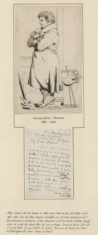 William Etty, aki a Buckingham Street 14. szám alatt lakott alkotó: English School