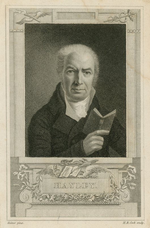 William Hayley angol író alkotó: English School