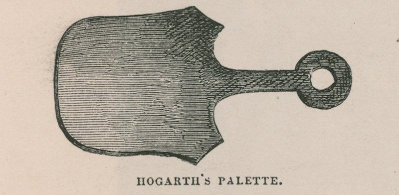William Hogarth paletta alkotó: English School