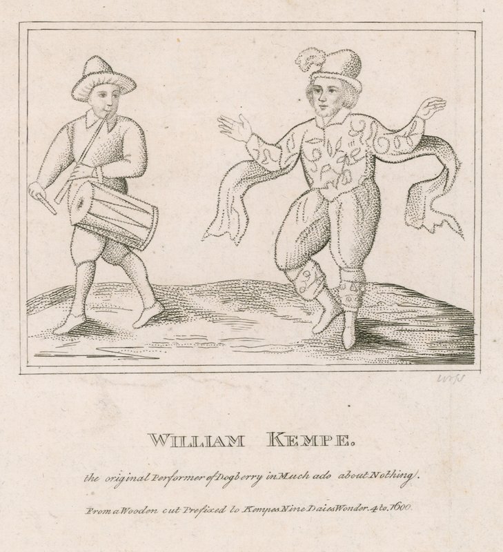 William Kempe, a Dogberry eredeti előadója a Sok hűhó semmiért című filmben alkotó: English School