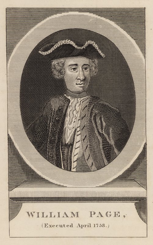 William Page, kivégezve 1758 áprilisában alkotó: English School