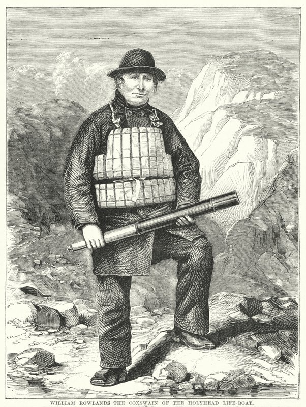 William Rowlands, a Holyhead mentőcsónak kormányosa (metszet) alkotó: English School