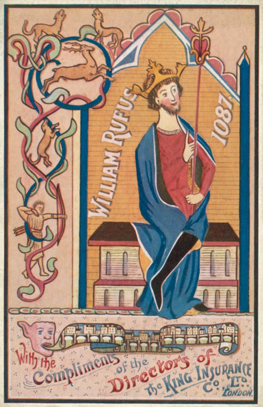 William Rufus (színes litográfia) alkotó: English School