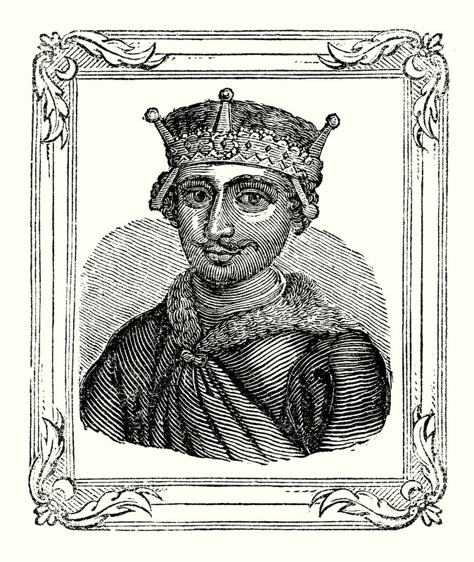 Rufus Vilmos 1056-ban született, 1087-ben koronázták meg, és 1100-ban ölték meg (metszet). alkotó: English School