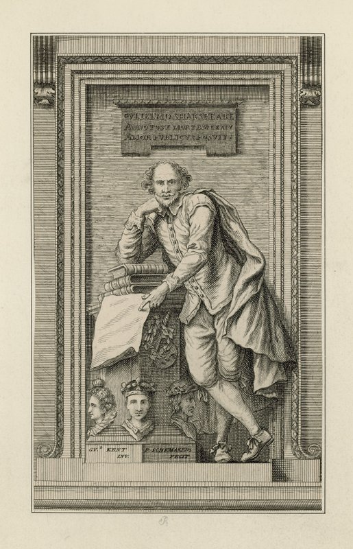 William Shakespeare emlékmű alkotó: English School