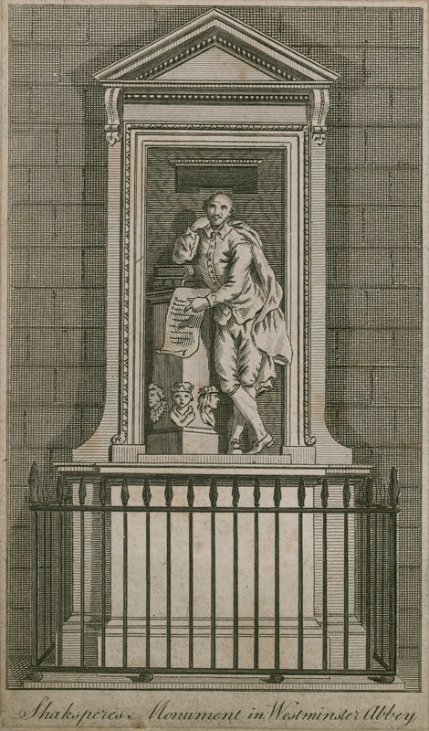 William Shakespeare emlékmű alkotó: English School