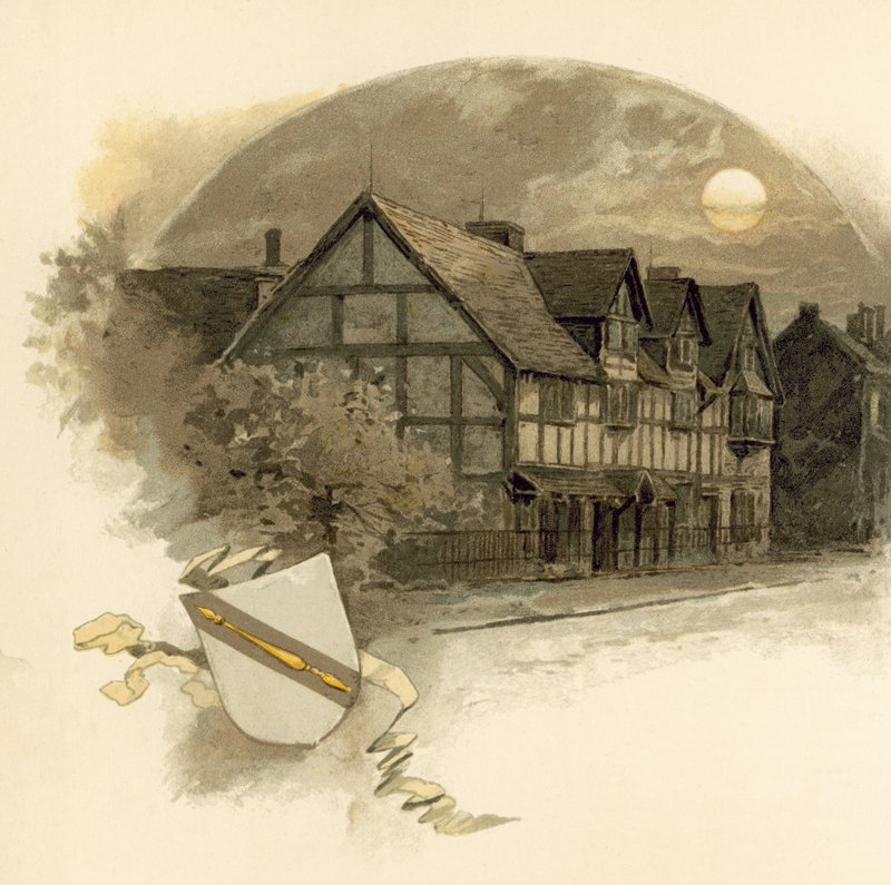 William Shakespeare szülőháza a Henley Streeten alkotó: English School