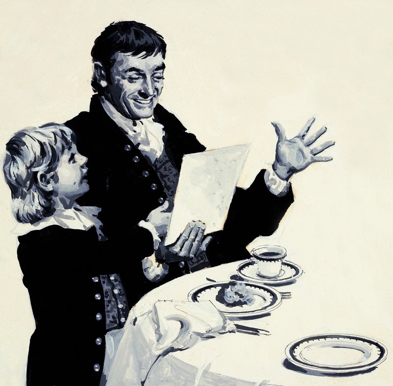 William Turner egy oroszlánrajzot mutat elragadtatott apjának alkotó: English School