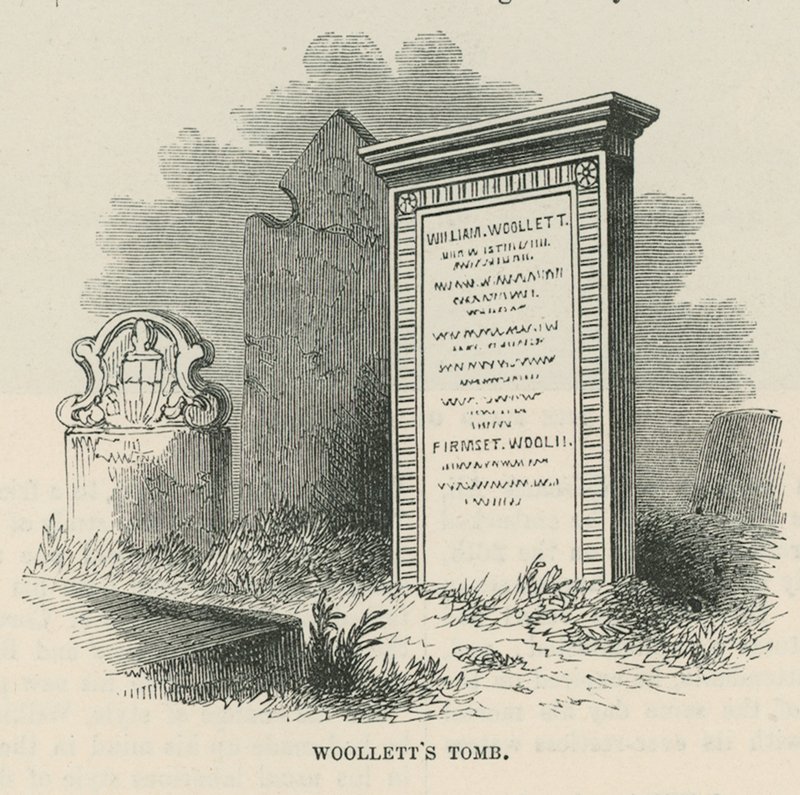 William Woollett sírja alkotó: English School