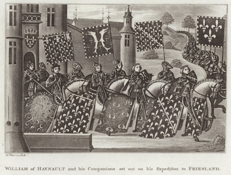 Haynault-i Vilmos és társai elindultak Frízföldi expedíciójára alkotó: English School