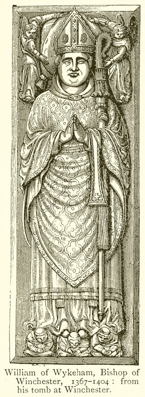 Wykehami Vilmos, Winchester püspöke, 1367-1404 alkotó: English School