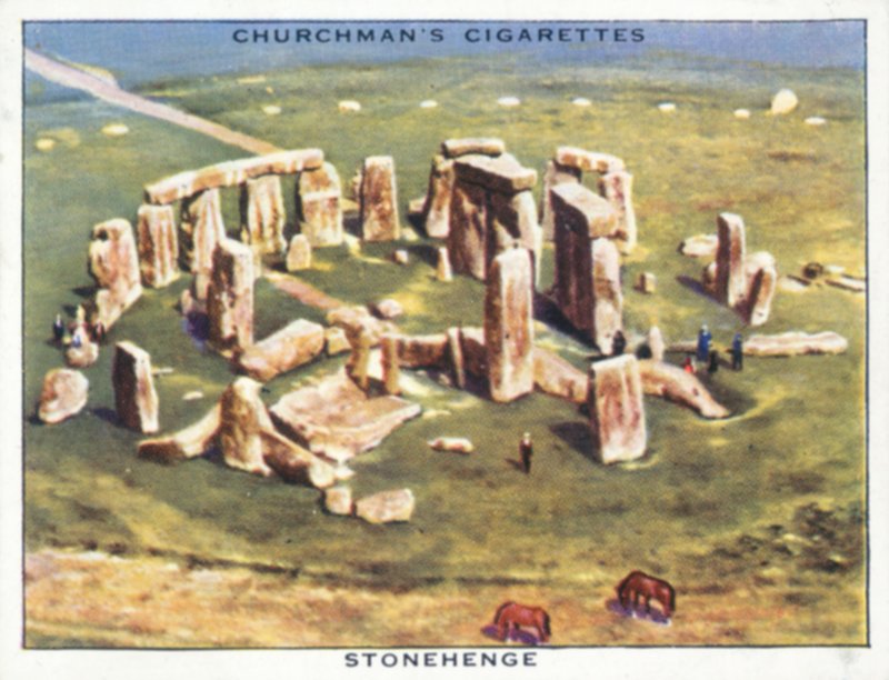Szárnyak a birodalom felett: Stonehenge (színes litográfia) alkotó: English School