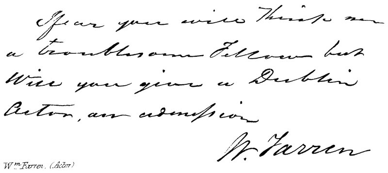 Wm Farren (színész) alkotó: English School