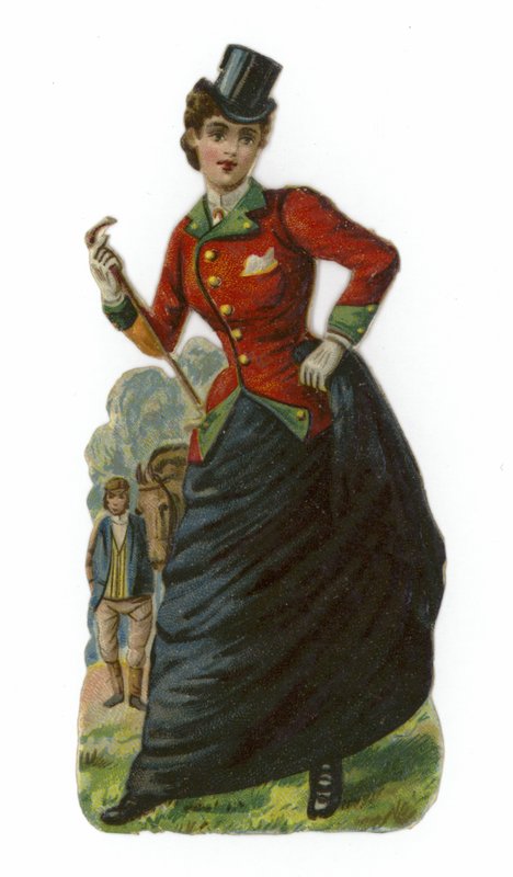 Nő lovaglóruhában alkotó: English School