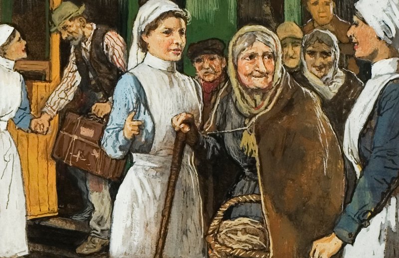 Nők mint nővérek az első világháborúban alkotó: English School