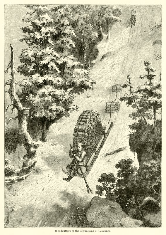 A Cevennes-hegység favágói (metszet) alkotó: English School
