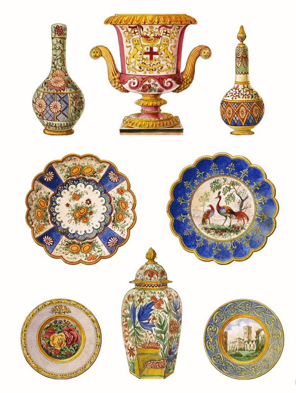 Worcester porcelán alkotó: English School