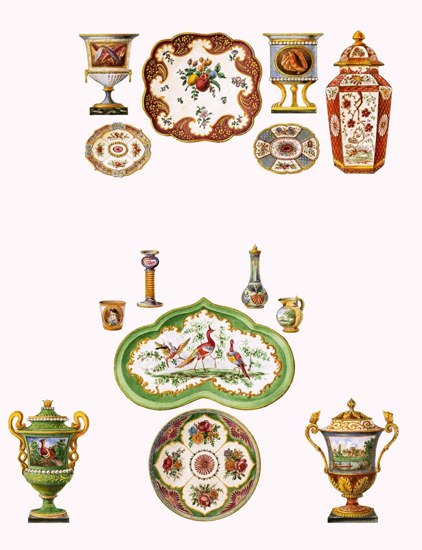 Worcester porcelán alkotó: English School