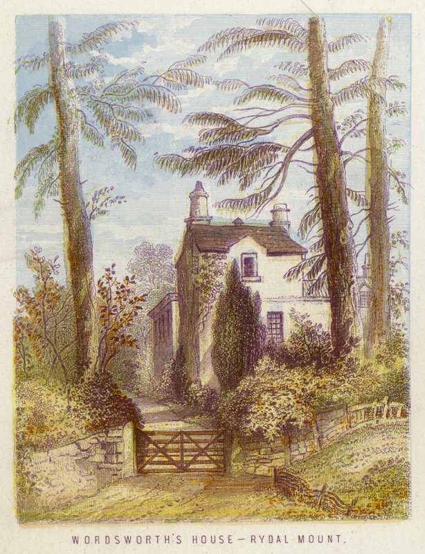 Wordsworth háza, Rydal Mount (színes litó) alkotó: English School