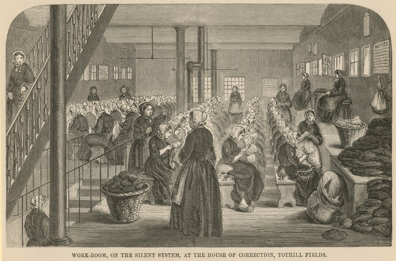 Munkahelyiség a Tothill Fields House of Correction-ben alkotó: English School