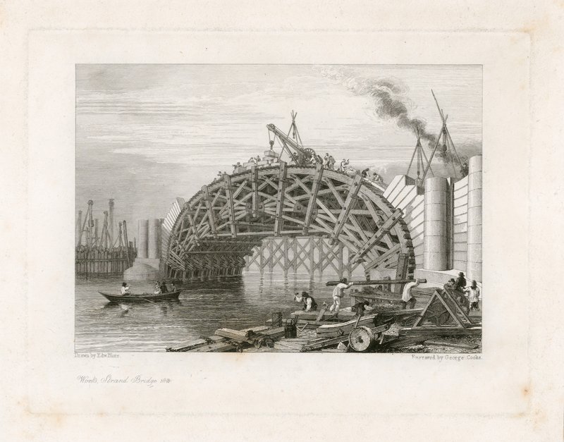 Works, Strand Bridge (azaz Waterloo Bridge), London alkotó: English School