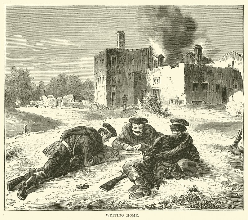 Írás haza, 1870. szeptember alkotó: English School