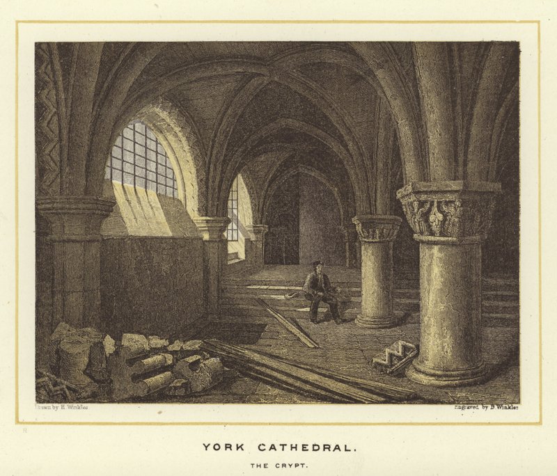 York-i katedrális, a kripta alkotó: English School