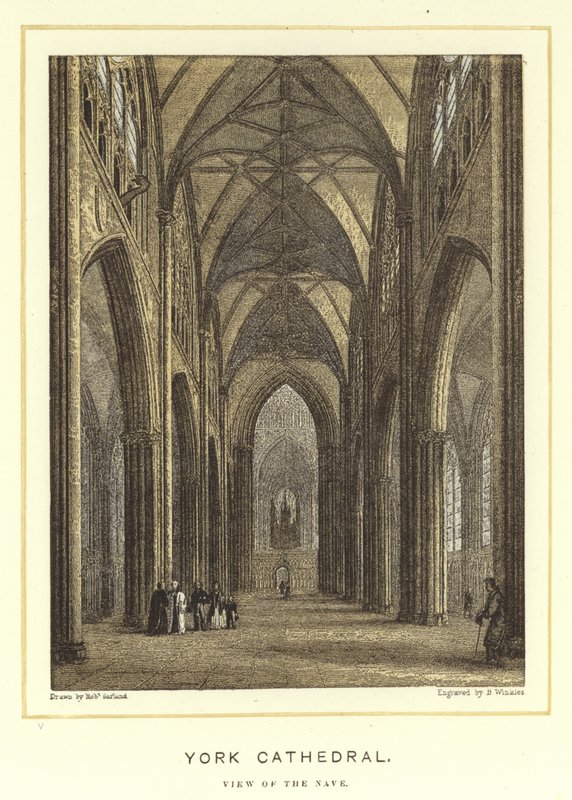York-i katedrális, kilátás a templomhajóra alkotó: English School