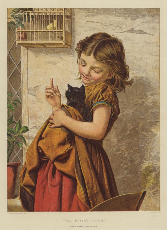 Nem szabad megérinteni (chromolitho) alkotó: English School