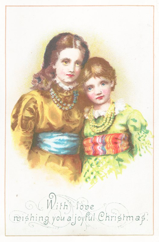 Fiatal lányok, karácsonyi kártya alkotó: English School