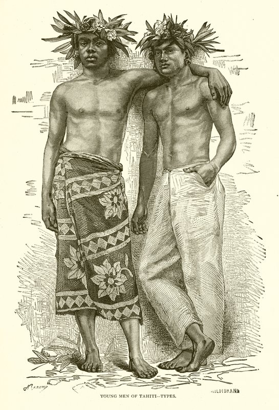 Tahiti fiatal férfiak – típusok alkotó: English School