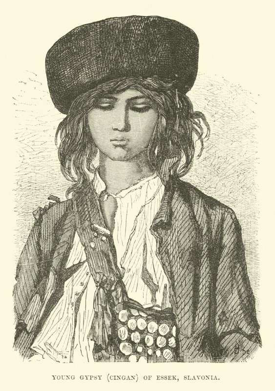 Fiatal cigány, Essek Cingan, Szlavónia alkotó: English School