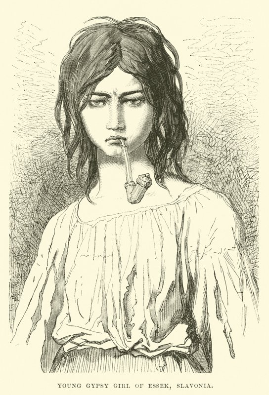 Fiatal cigánylány Essekből, Szlavóniából alkotó: English School
