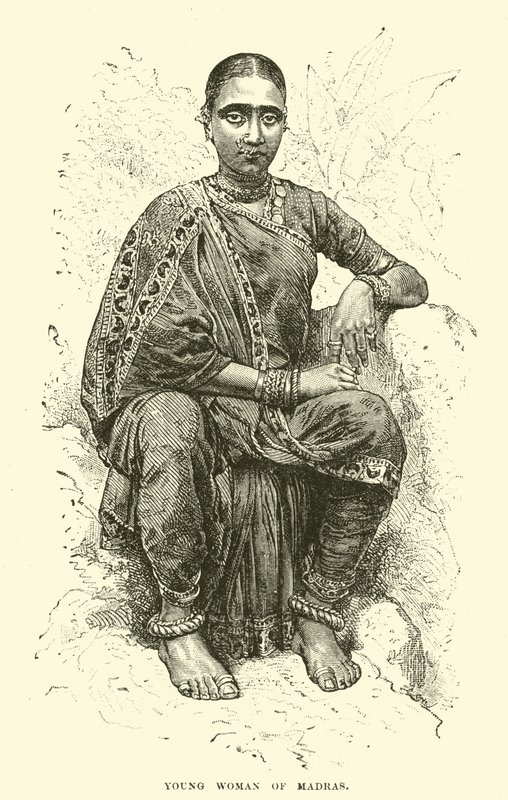 Madrasi fiatal nő alkotó: English School
