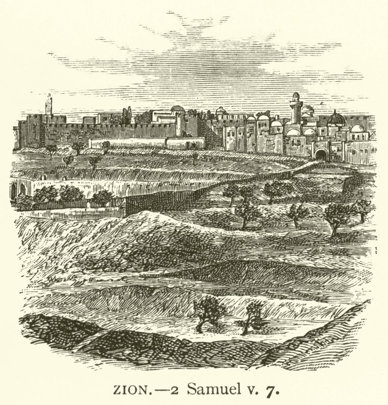Sion, 2 Sámuel, v, 7 (metszet) alkotó: English School