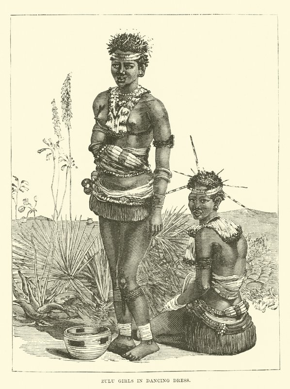 Zulu lányok táncos ruhában alkotó: English School