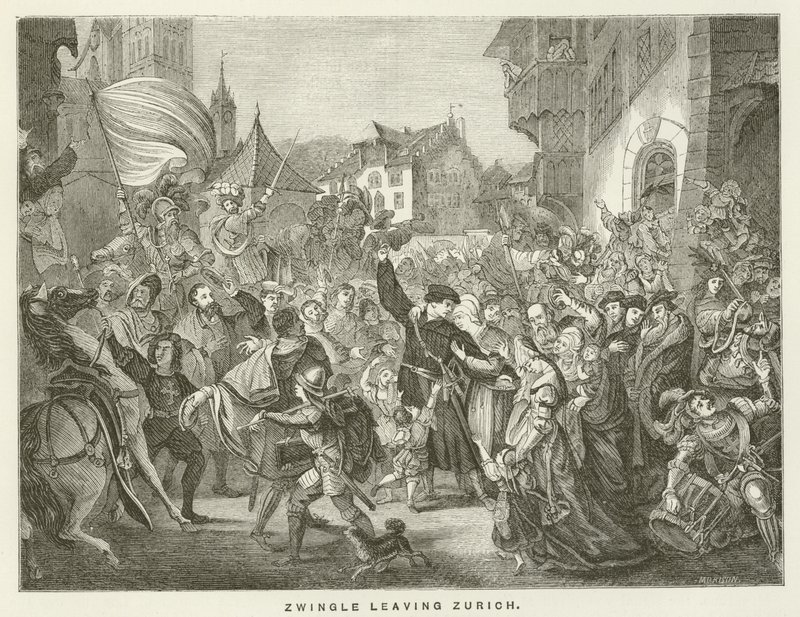 Zwingle elhagyja Zürichet alkotó: English School