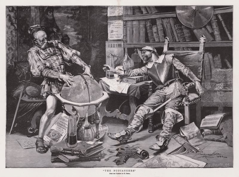 "The Buccaneers" (metszet) alkotó: Enrique Serra