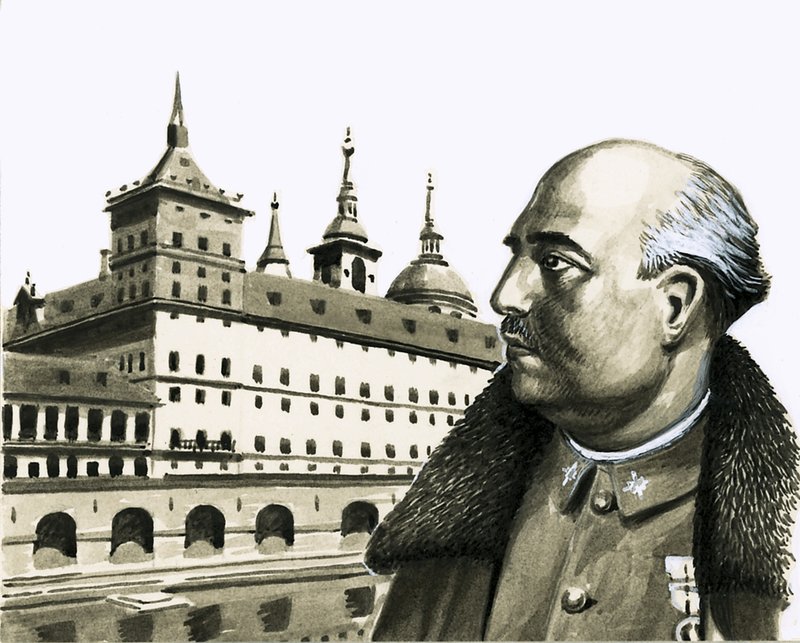 Franco tábornok portréja alkotó: Eric Parker