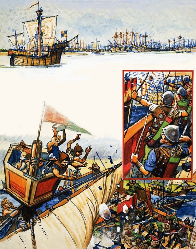 A brit tengerész albumai: Mészárlás Sluysban alkotó: Eric Parker