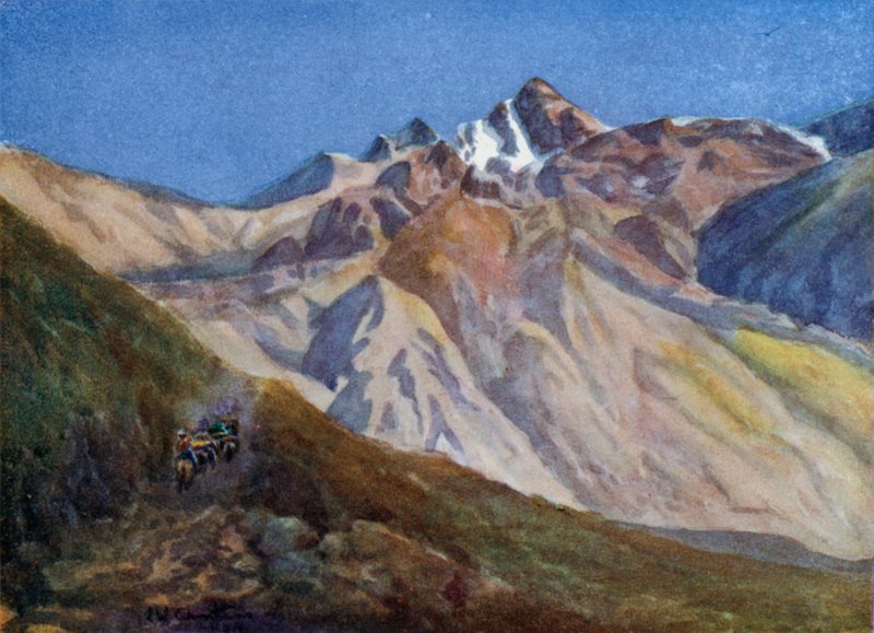 Felszálló Las Cuevas-hágó alkotó: Ernest William Christmas