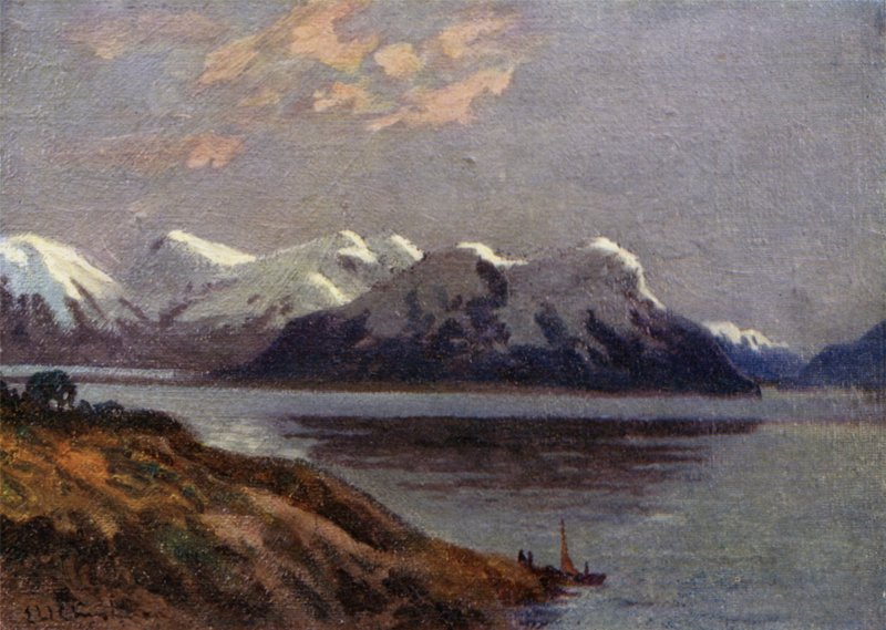 Este a csatornán, Tierra del Fuego alkotó: Ernest William Christmas