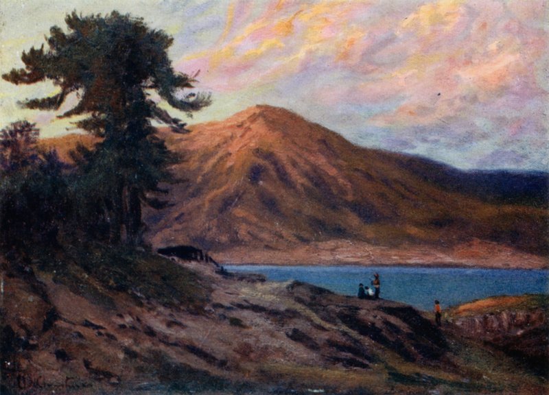 Fenyők az Alumina-tavon alkotó: Ernest William Christmas