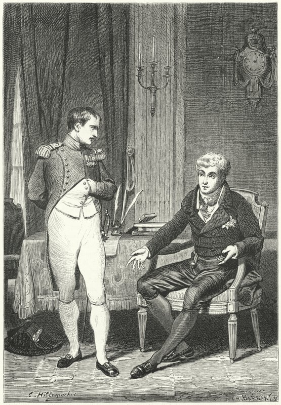 Napóleon és Metternich megbeszélése Drezdában alkotó: Ernest Hillemacher